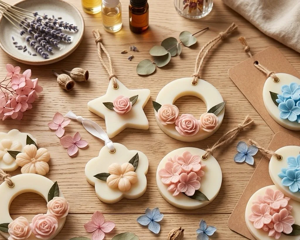 Colección de wax tablets con flores